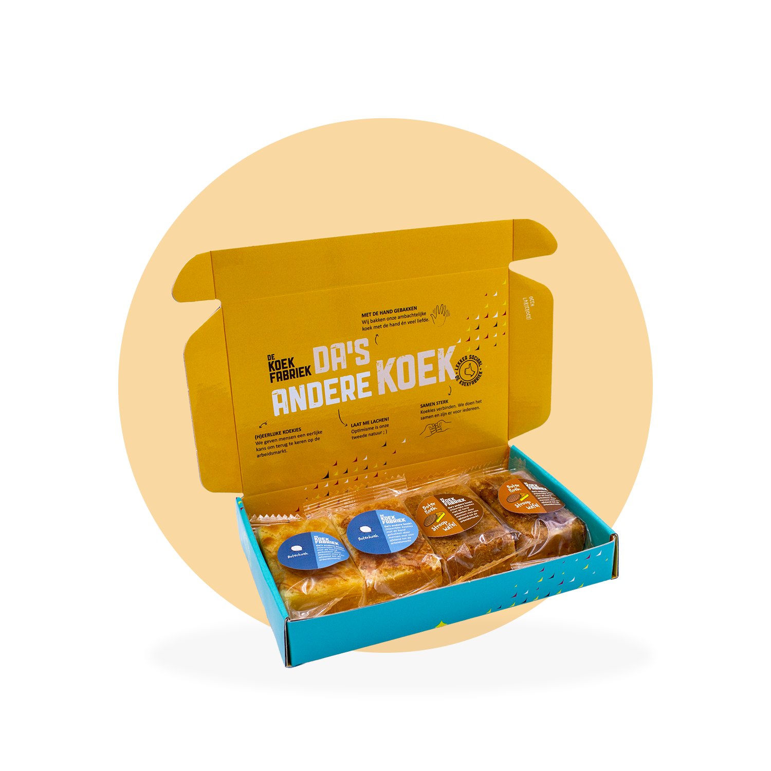 BRIEVENBUS 2x BOTERKOEK en 2x BOTERKOEK STROOPWAFEL