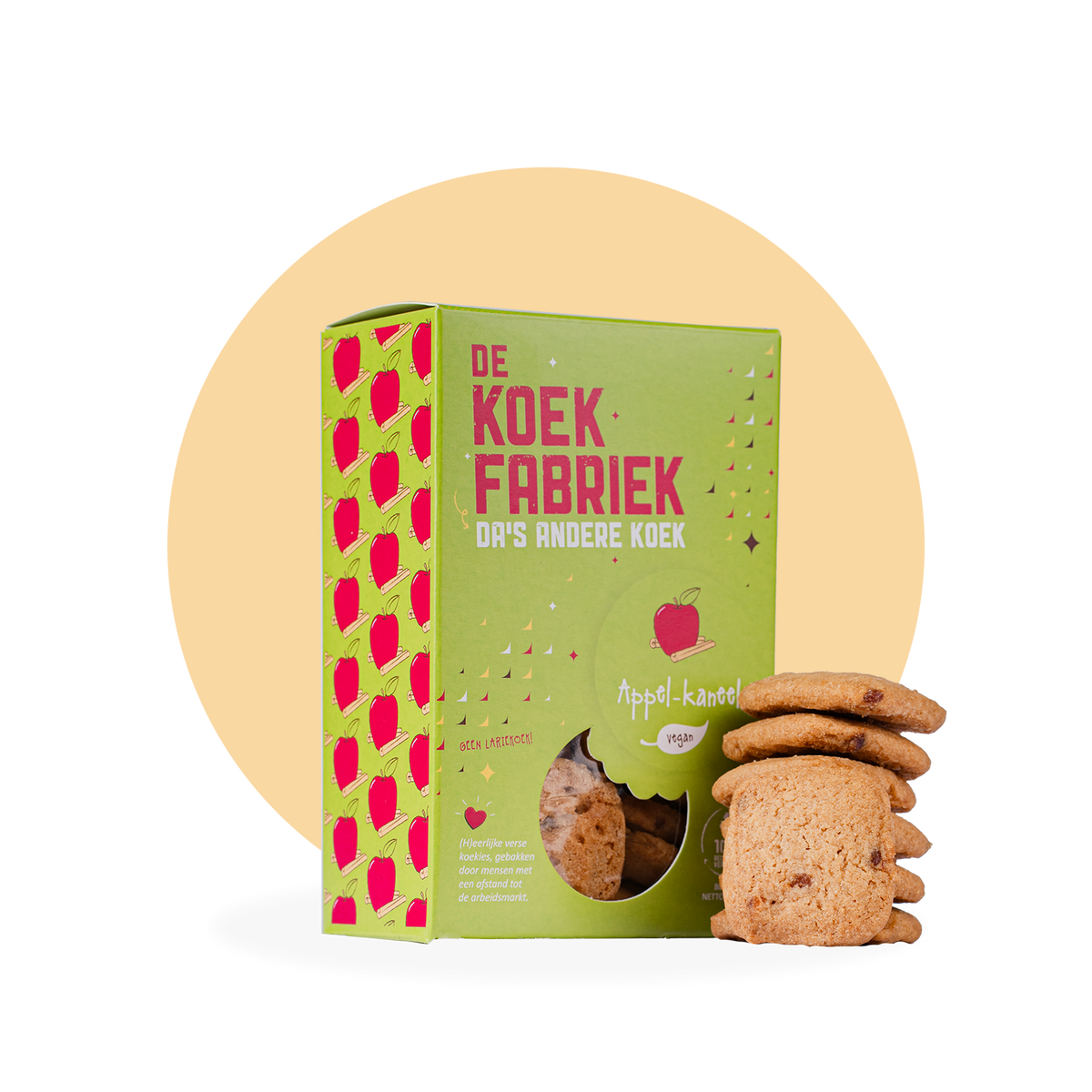 APPEL-KANEEL (VEGAN) - KOEKDOOSJE